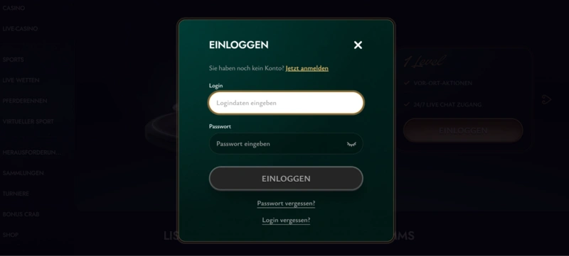 Cashed Login